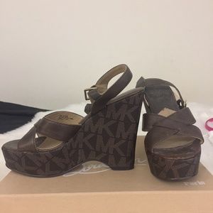 Michael Kors Monogram Wedges 6